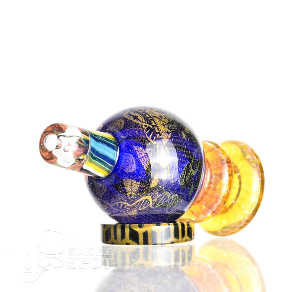 Taco Glass Bubble Cap #124 premium glass carb cap full view