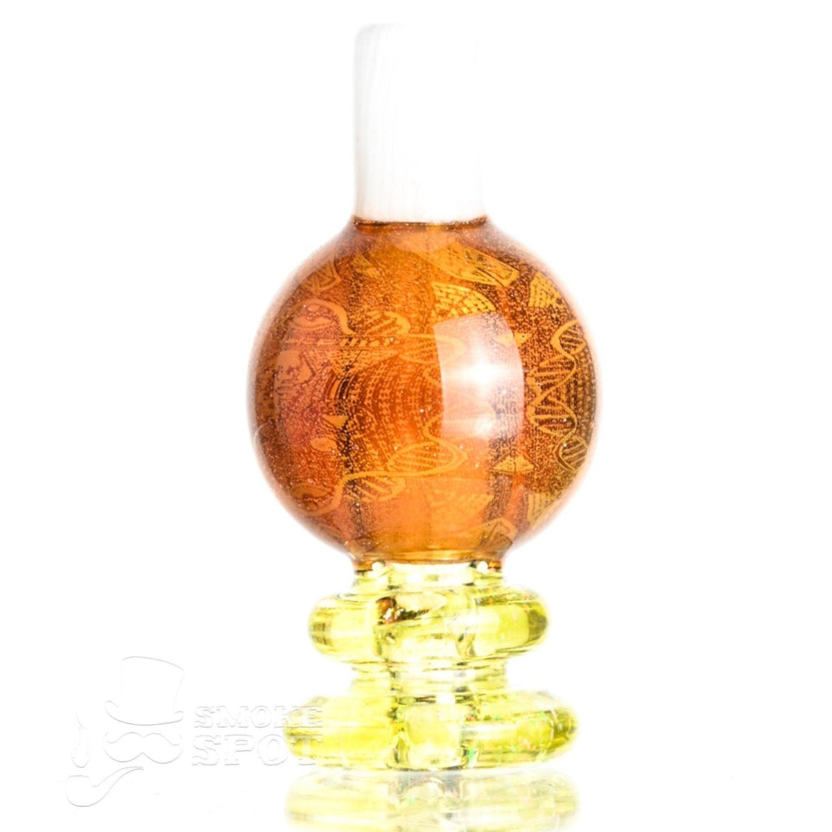 Side view of Taco Glass Bubble Cap #128 - Smoke Spot Smoke Shop
