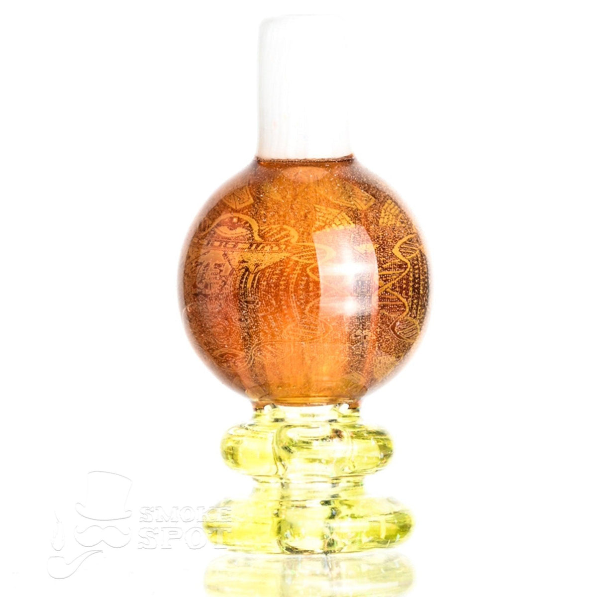 Taco Glass Bubble Cap #128 showing holgram bubble design - Smoke Spot Smoke Shop