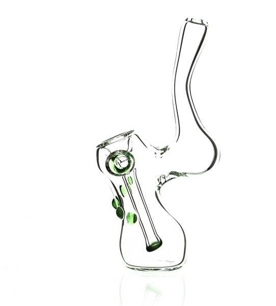 Taylor Twompsacks Bubbler Green - Premium Glass Waterpipe