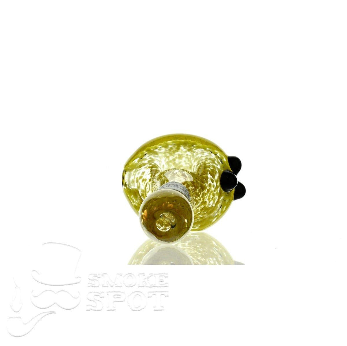 Side view of The Glass Enthuastic HP105 handpipe - Smoke Spot Glass