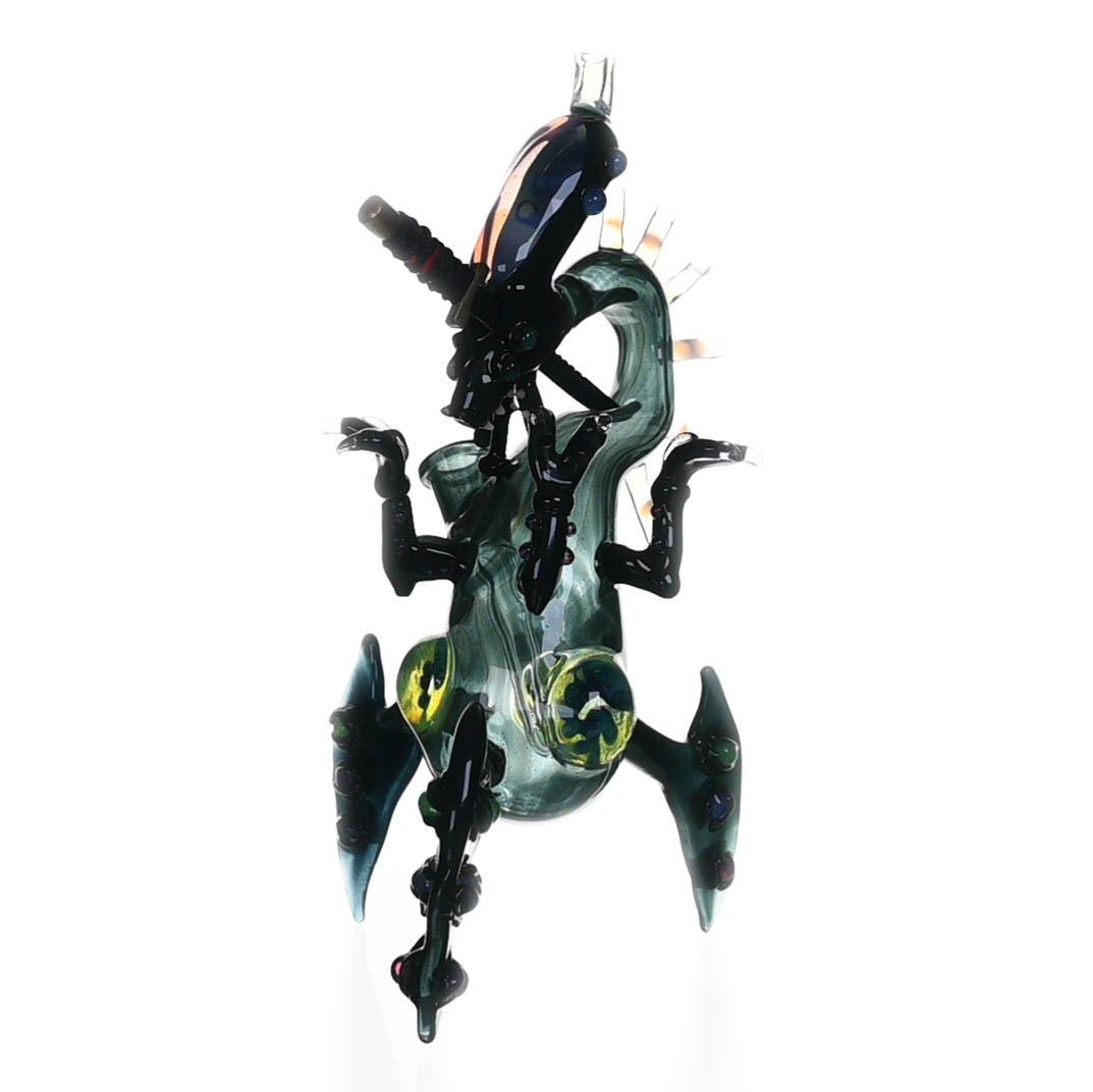 Side view of Tony Kazy Dragon Rig Competition waterpipe - Smoke Spot