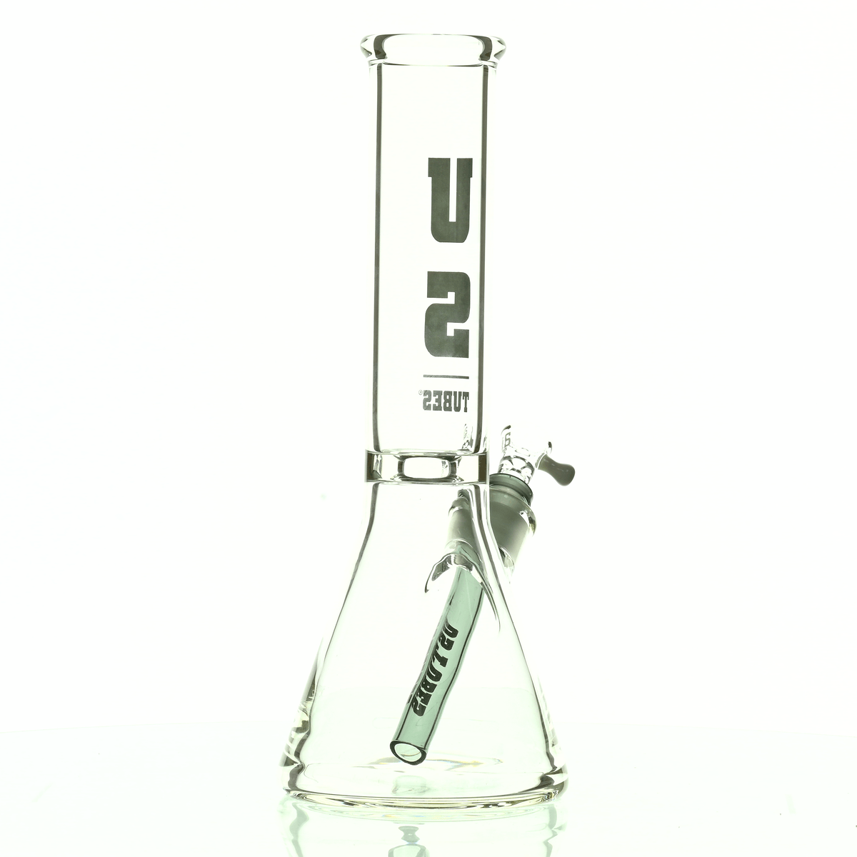 US TUBES 12" BEAKER 55 DARK GRAY LOGO - Smoke Spot Smoke Shop