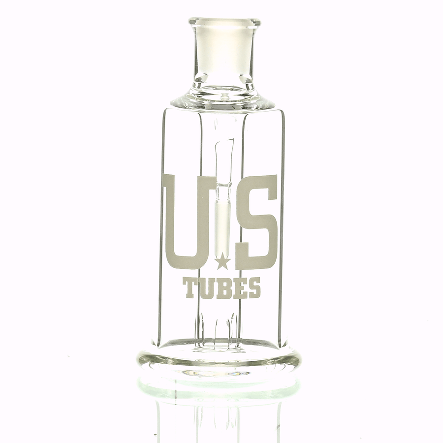 US Tubes Ash Catcher 14mm 90° White Logo - Premium Glass Accessory