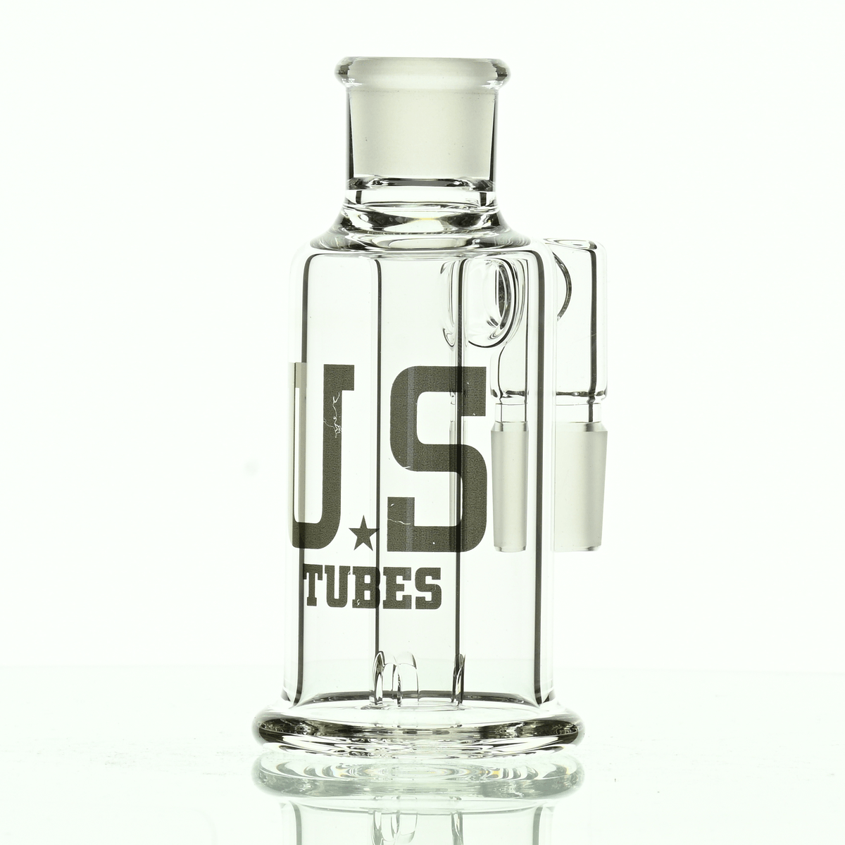 US TUBES ASH CATCHER 19MM/90 SILVER LOGO - Smoke Spot Smoke Shop