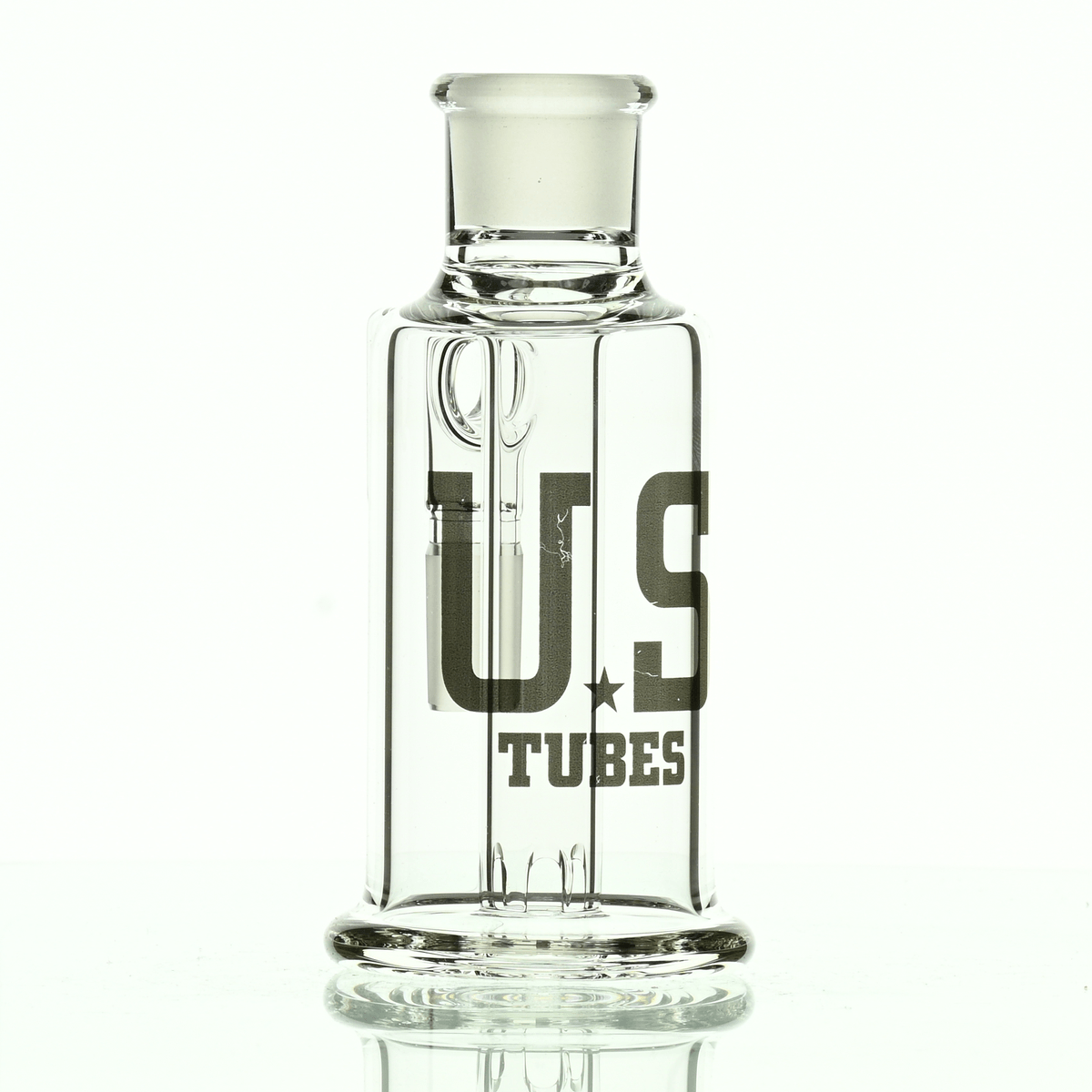 US TUBES ASH CATCHER 19MM/90 SILVER LOGO - Smoke Spot Smoke Shop