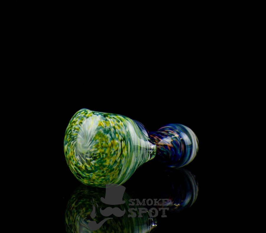 Utility Heady Handpipe Blue & Green 4 inches