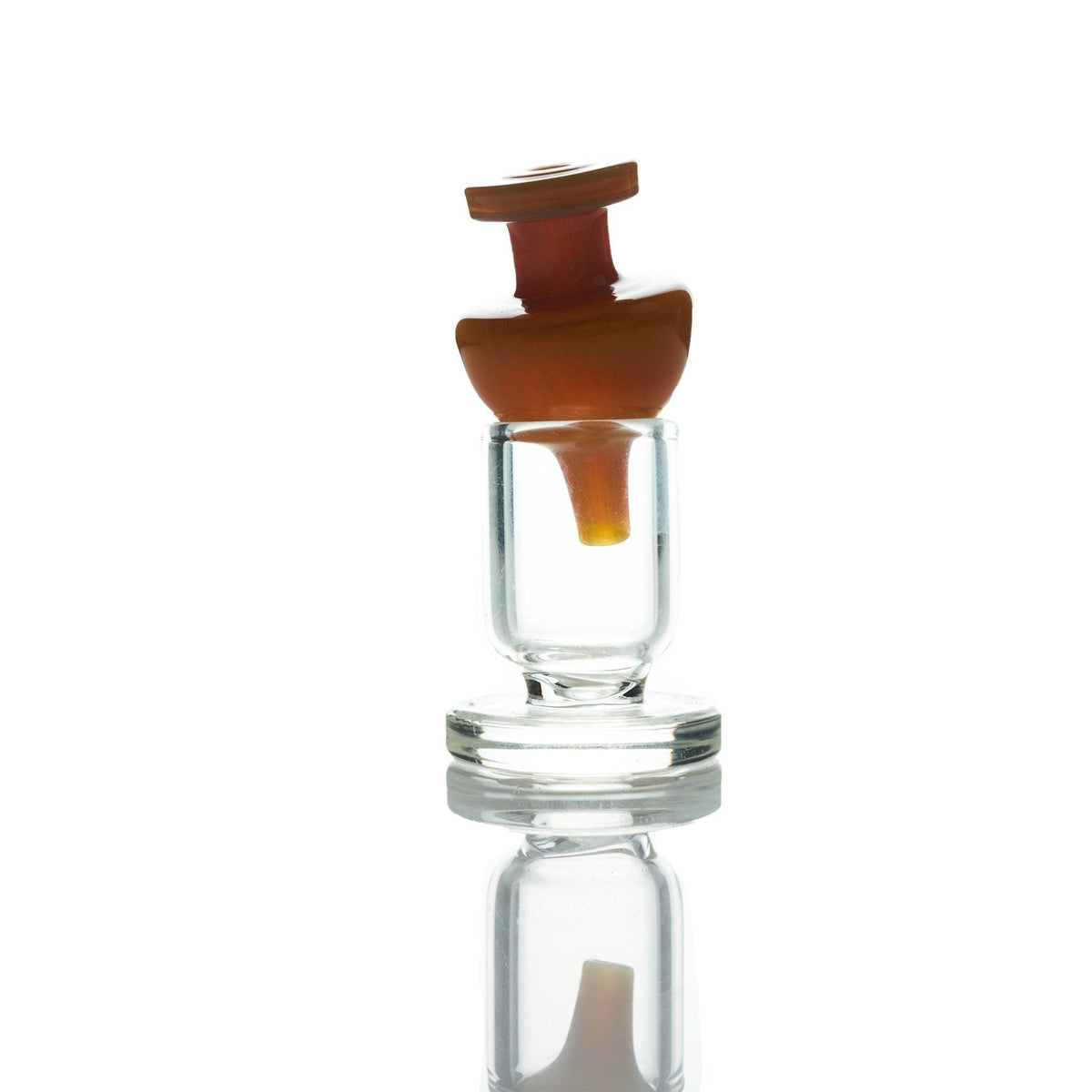 Vijil Glass Goldenrod & extra light yellow carb cap - Smoke Spot Smoke Shop