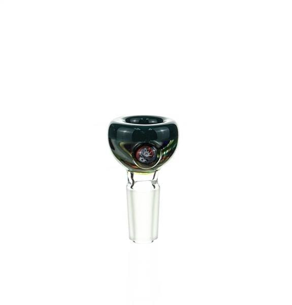 Waterhouse Glass Bowl Piece 18 - 14mm Dry Herb Slide - Smoke Spot Glass