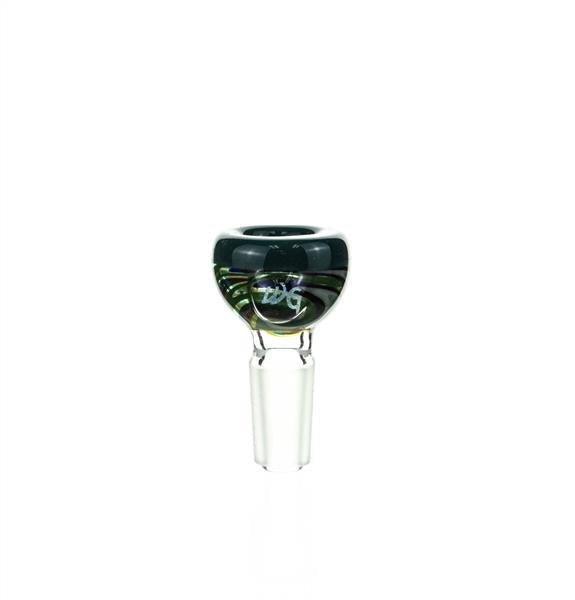 Side view of Waterhouse Glass Bowl Piece 18 - 14mm Dry Herb Slide