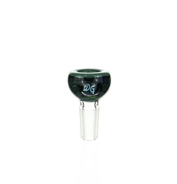 Side view of Waterhouse Glass 14mm Bowl Piece - Smoke Spot Glass