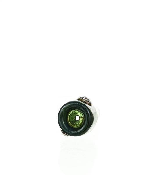 Close-up of Waterhouse Glass Bowl Piece 25 14mm dry herb slide - Smoke Spot Smoke Shop
