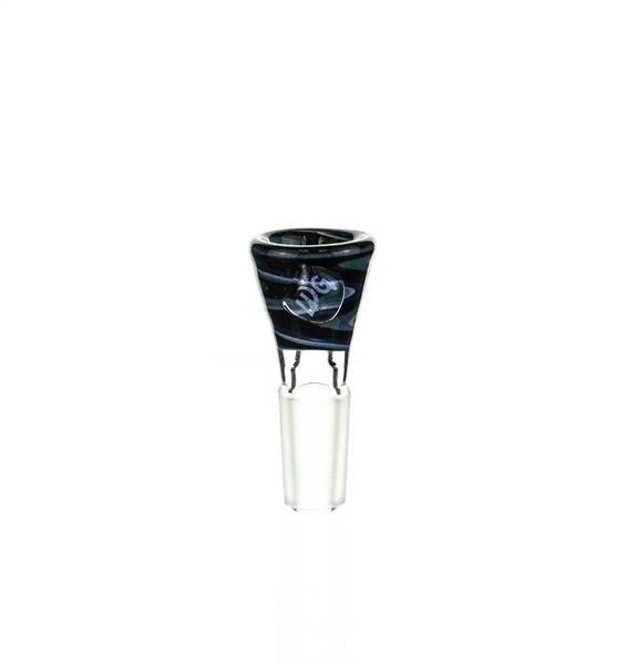 Side view of Waterhouse Glass Bowl Piece 32 14mm Dry Herb Slide - Smoke Spot Glass