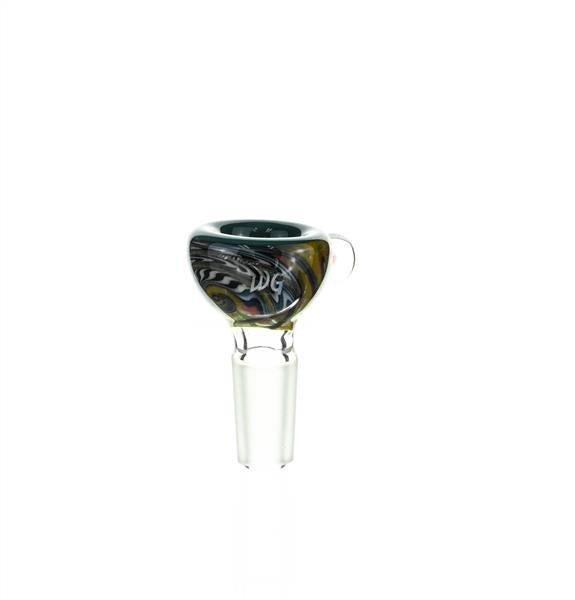 Close-up of Waterhouse Glass 14mm bowl piece dry herb slide
