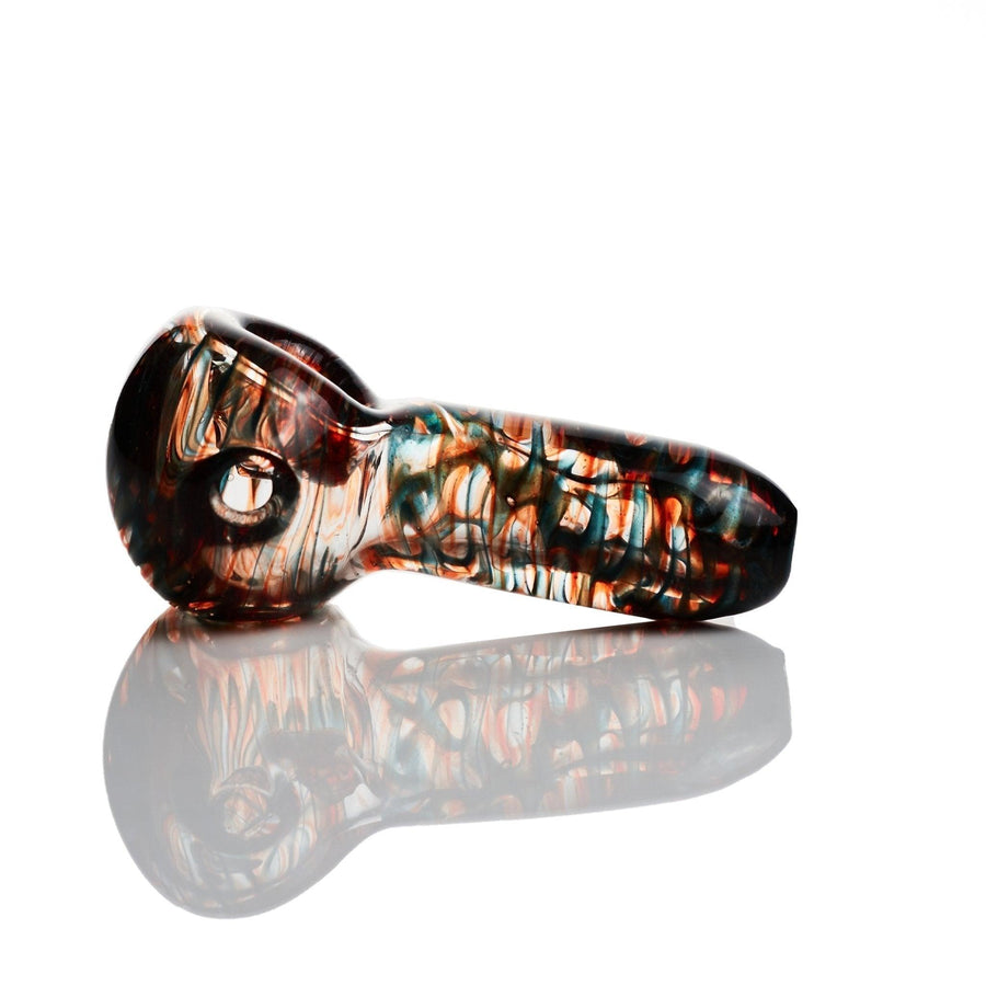 Westie glass Colorfull red blue spoon