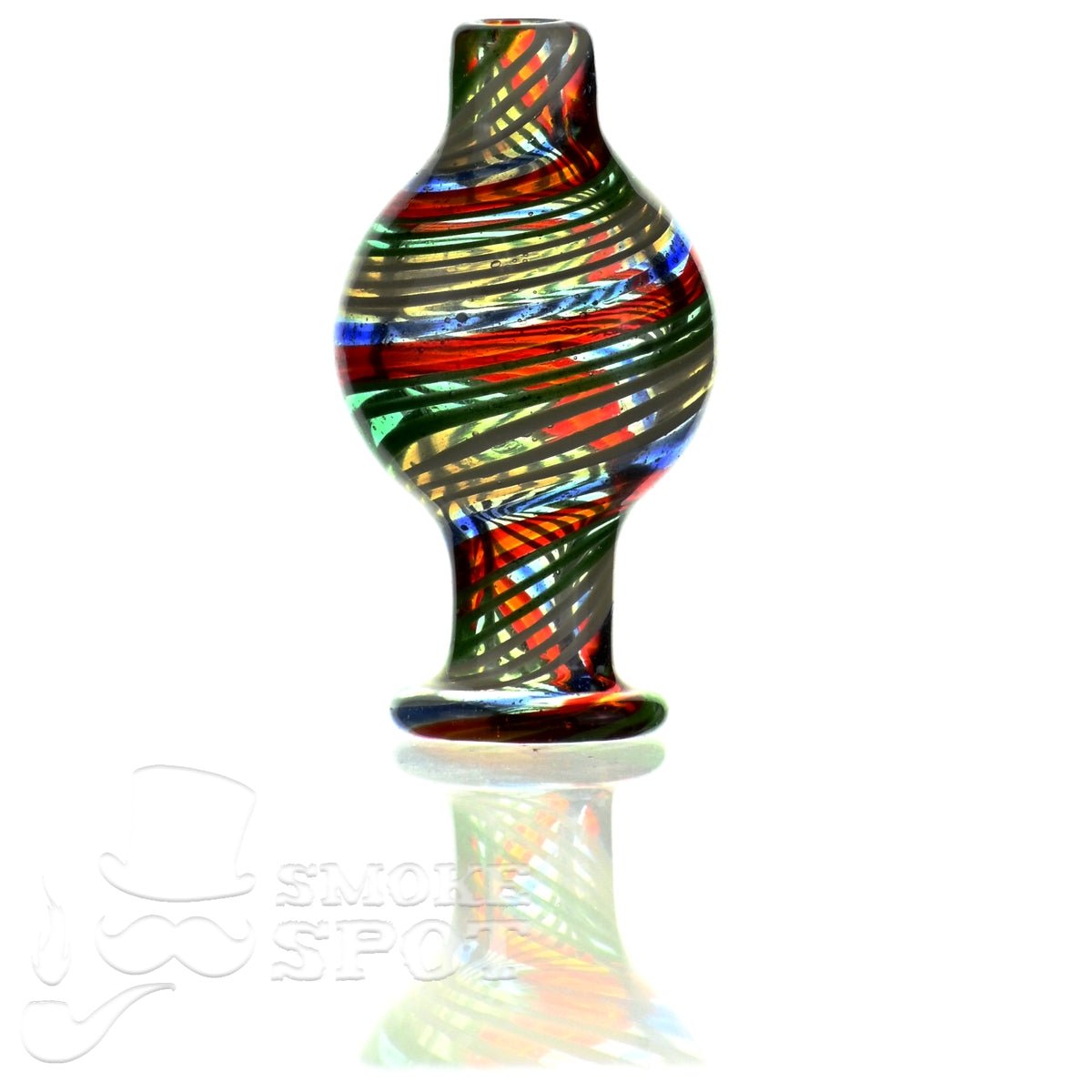 Wilson Lined Worked Bubble Cap 102 premium glass carb cap for dab rigs