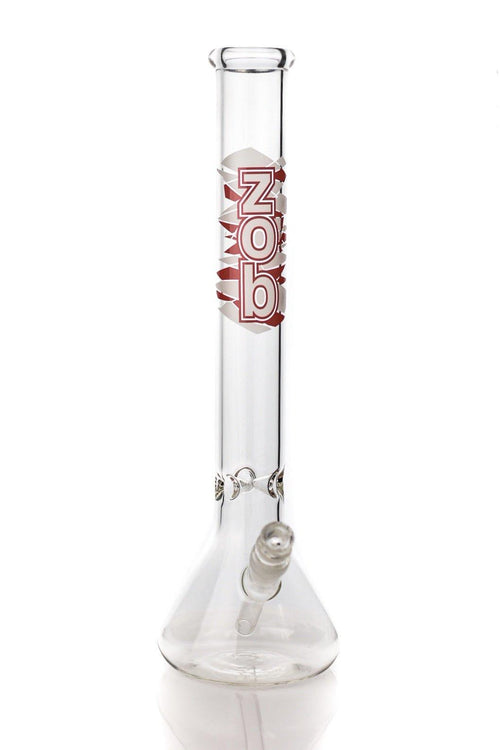 ZOB Beaker 18" 14mm  Red And White Logo